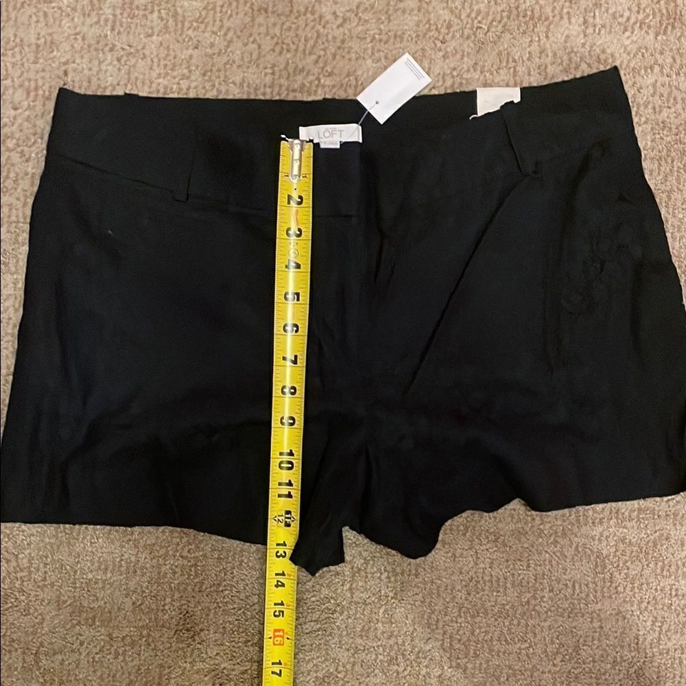 LOFT Black High Waist Structured Shorts - Picture 8 of 8